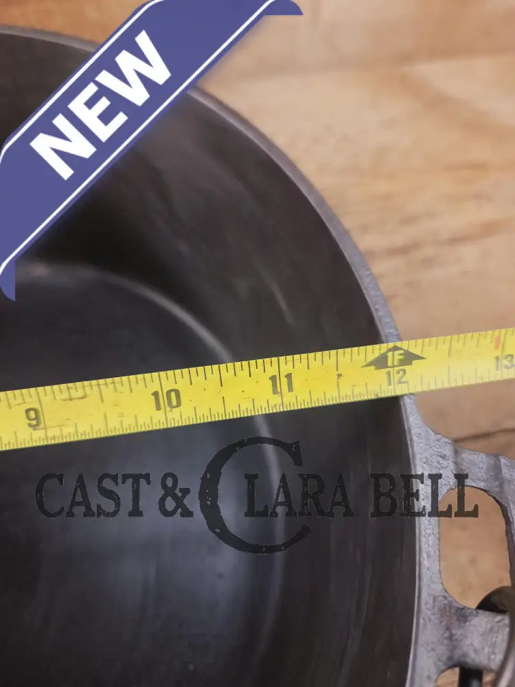 HUGE!! 1910βs VERY early Griswold Size #10 Erie logo Dutch Oven w/ Large Block Logo & (2553 A) Lid. One of the BIGGEST