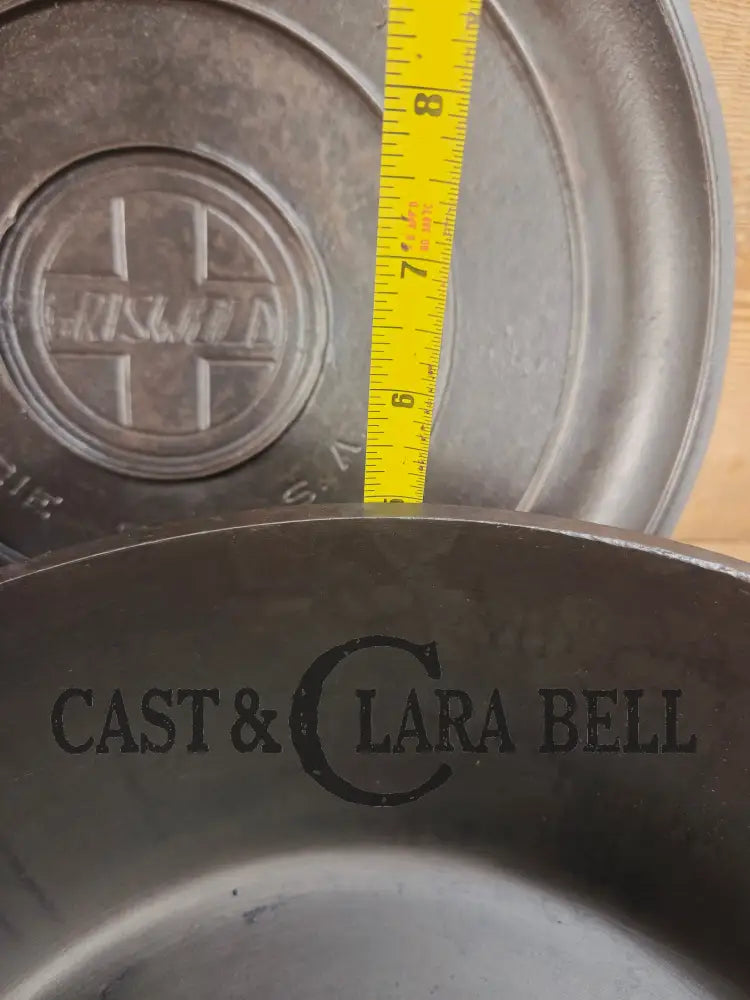 HUGE!! 1920’s Griswold Size #10 (835 A) Dutch Oven with Large Block Logo and (2553 A) Lid. One of the BIGGEST you can