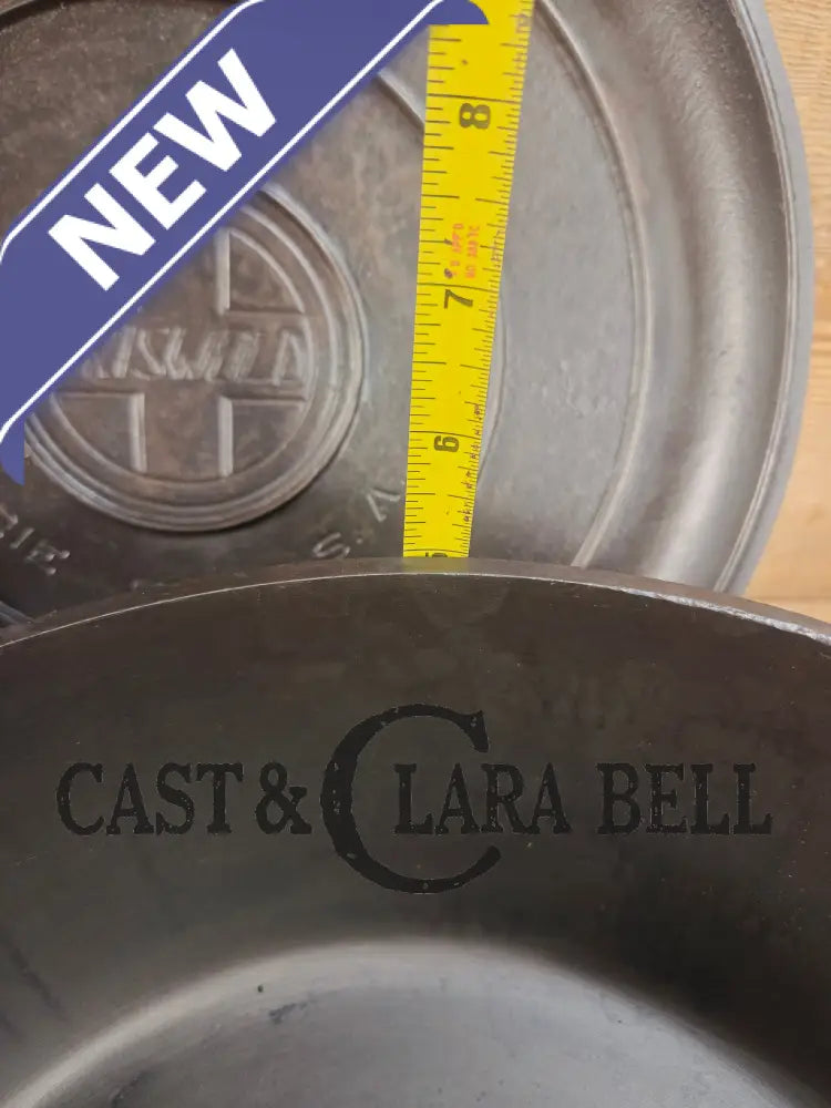 HUGE!! 1920βs Griswold Size #10 (835 A) Dutch Oven with Large Block Logo and (2553 A) Lid. One of the BIGGEST you can