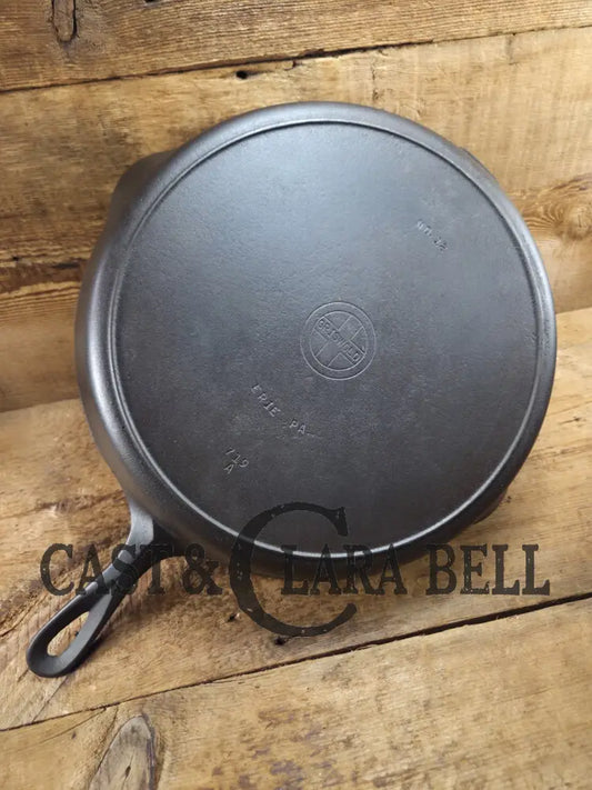 Huge beautiful 1930βs Griswold No. 12 Skillet with Small Block Logo and Heat Ring 719 D Skillet