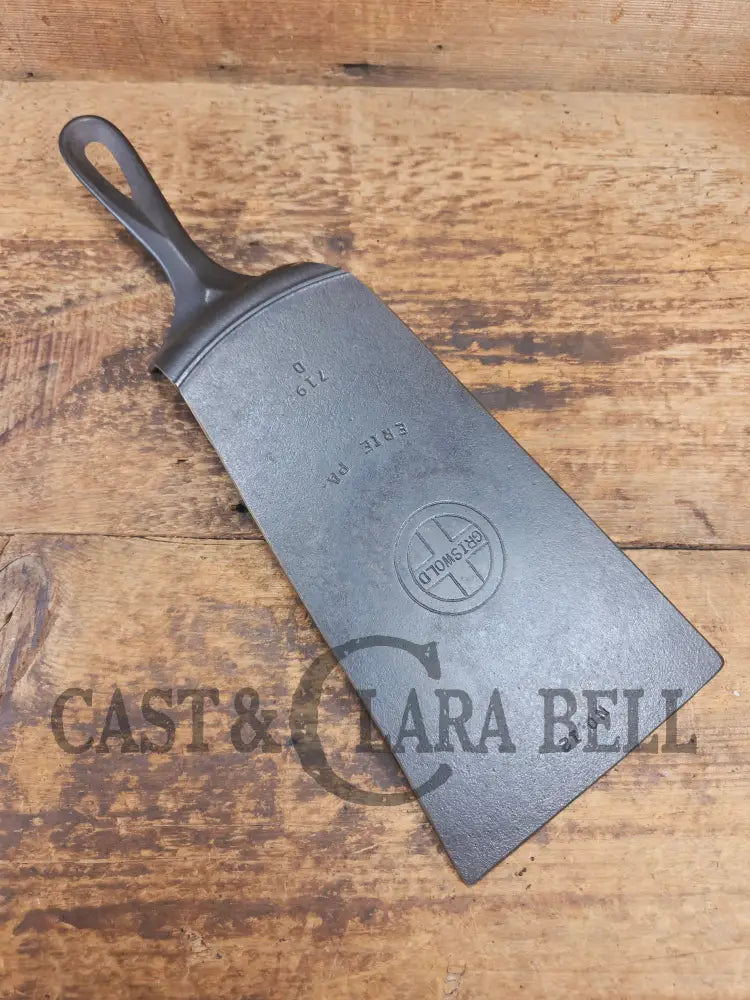 Huge Repurposed Griswold Small Block #12 cast iron spatula. One of a kind and ready to grill! SC24 - Spatula