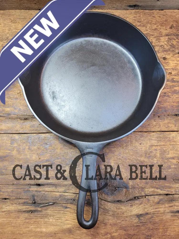 Awesome saute skillet! 1930's Griswold #6 cast iron Skillet with Large Block Logo and Smooth Bottom, 699 H