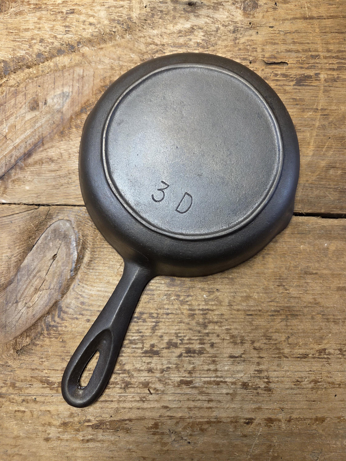 Amazing gift idea! Birmingham Stove & Range #3 Egg Skillet Red Mountain Series 3-D. Restored and Ready to Use! SC24