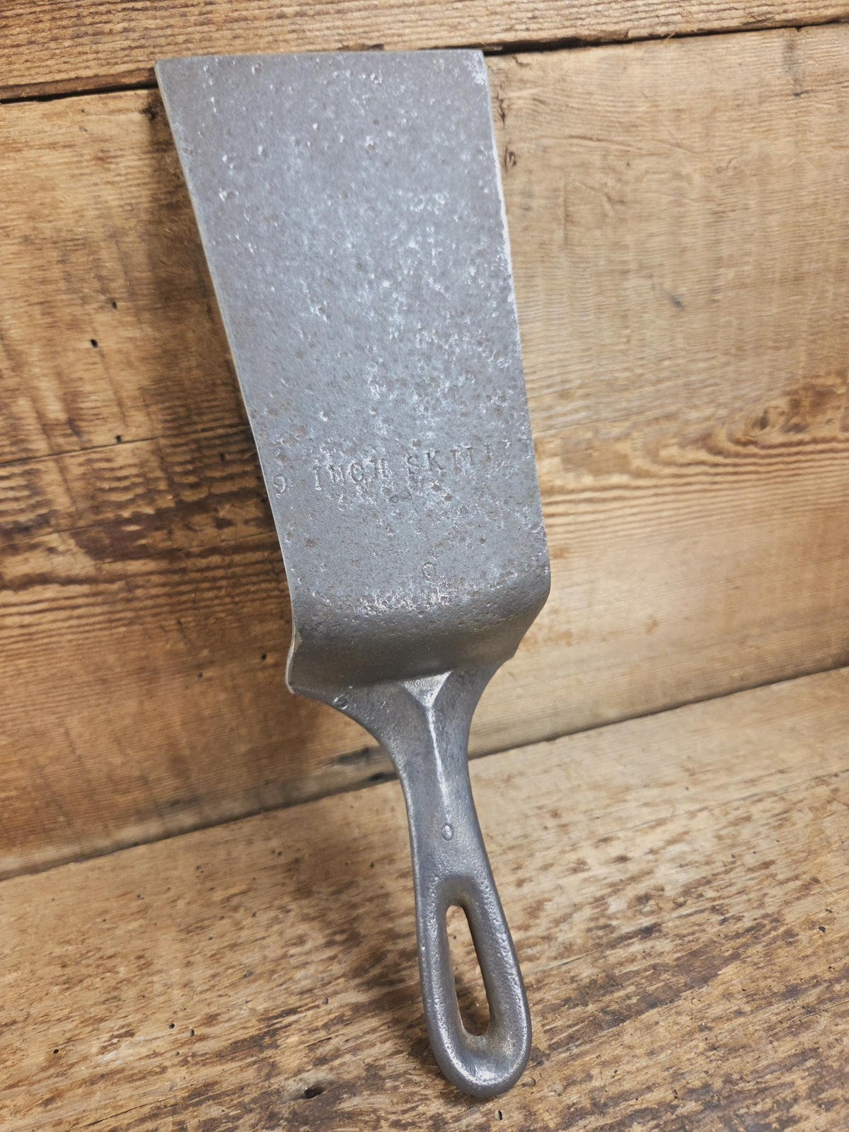 Custom made one of a kind #6 Cast Iron Spatula. Maker unknown but a wonderful gift for the griller in your life! SC24