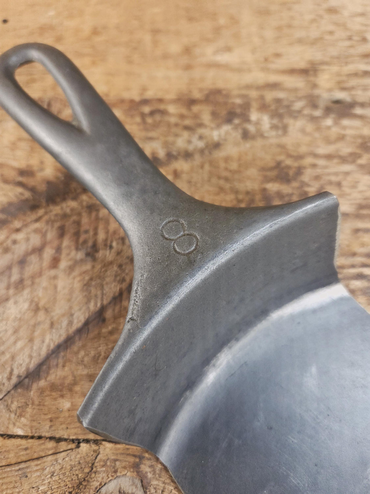 Custom made one of a kind #8 Antique Cast Iron Spatula. Maker unknown but a wonderful gift for the griller in your