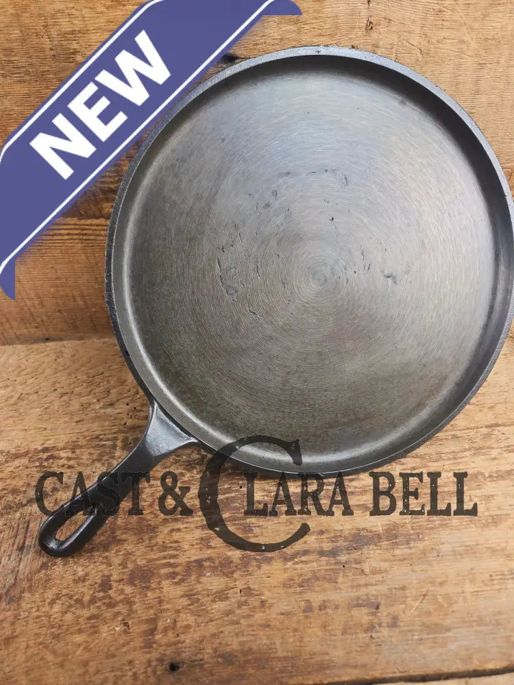 Late 1800’s Antique #9 Round Stove Eye Griddle with Gate mark and Raised 9 straight handle Griddle