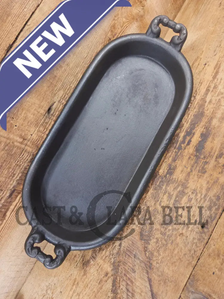 Late 1800’s Antique Gate-marked #8 Cast Iron Griddle/Sad Iron Heater. Ornate fancy handles awesome for cooking &