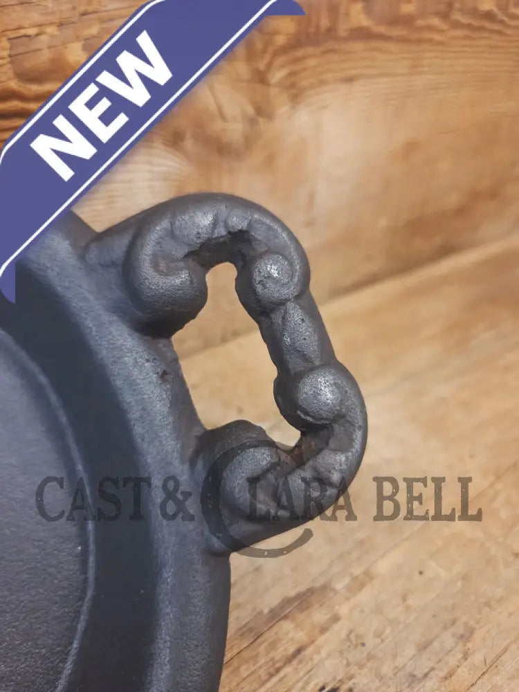 Late 1800’s Antique Gate-marked #8 Cast Iron Griddle/Sad Iron Heater. Ornate fancy handles awesome for cooking &
