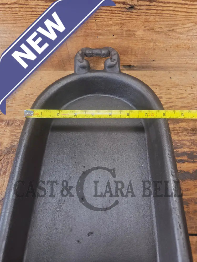 Late 1800’s Antique Gate-marked #8 Cast Iron Griddle/Sad Iron Heater. Ornate fancy handles awesome for cooking &