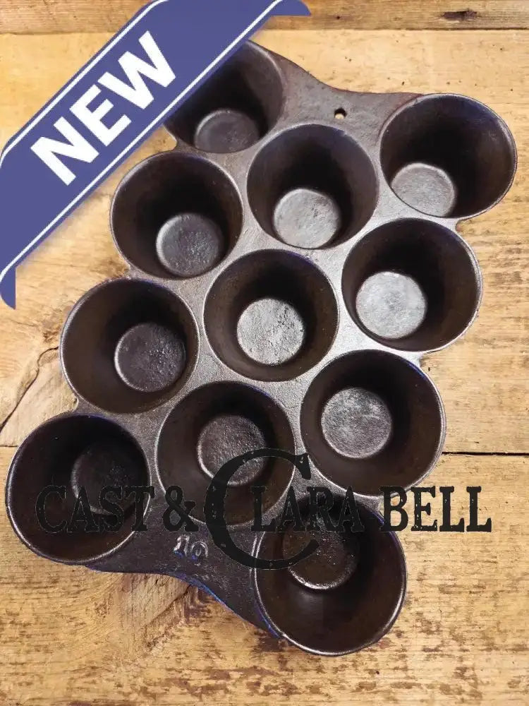 Late 1800’s hard to find Shepard #10 Popover Gem Pan. Phila PA based foundry. Beautifully restored and ready to use!