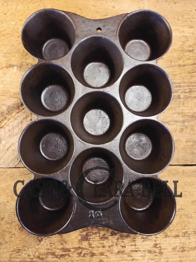 Late 1800’s hard to find Sheppard #10 Popover Gem Pan. Phila PA based foundry. Beautifully restored and ready to use!