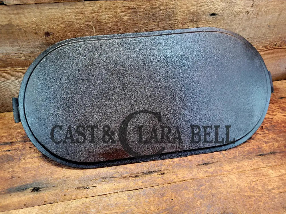 Late 1800โS Large Antique Gate-Marked Griddle/Sad Iron With Raised 9. Perfect For Pancakes The