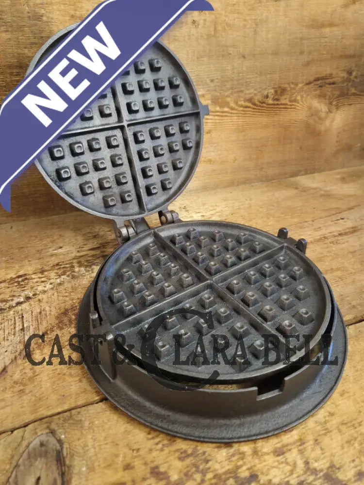 Late 1800’s Unmarked BEAUTIFUL #8 Antique Waffle iron. Awesome raised 8 on both paddles and handles. VERY cool! Waffle