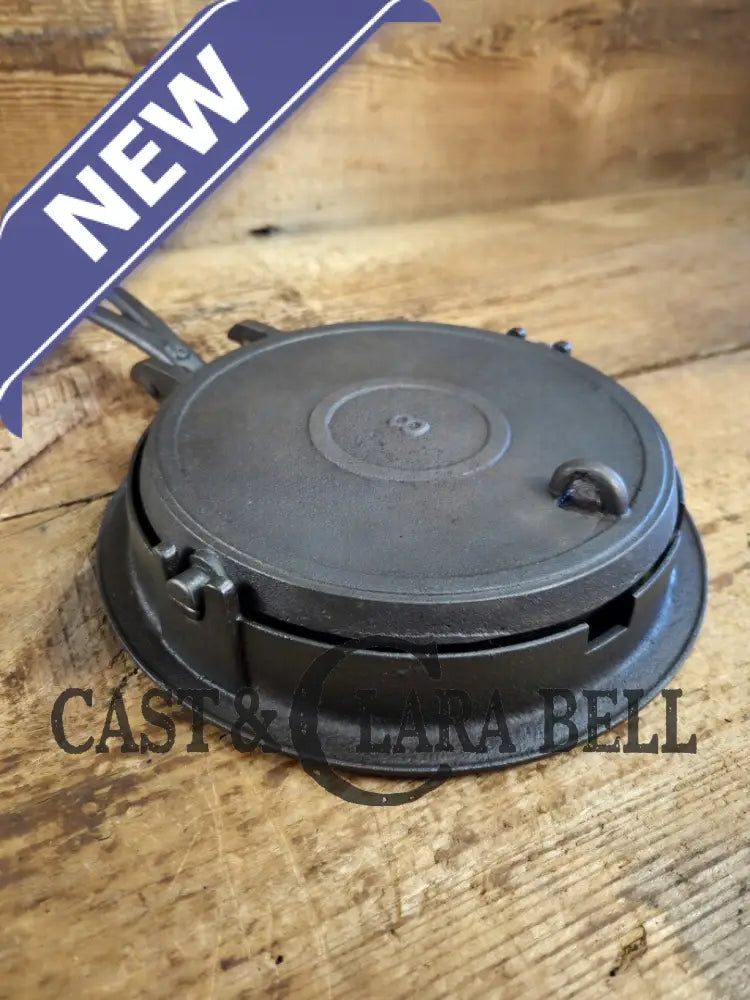 Late 1800’s Unmarked BEAUTIFUL #8 Antique Waffle iron. Awesome raised 8 on both paddles and handles. VERY cool! Waffle