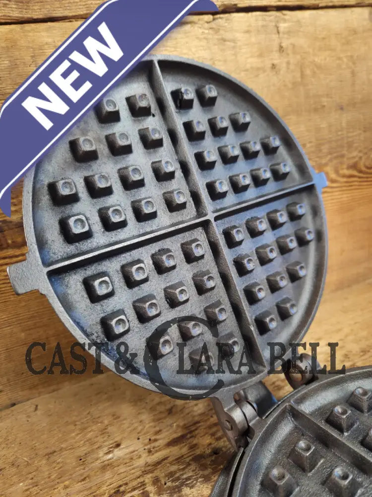 Late 1800’s Unmarked BEAUTIFUL #8 Antique Waffle iron. Awesome raised 8 on both paddles and handles. VERY cool! Waffle