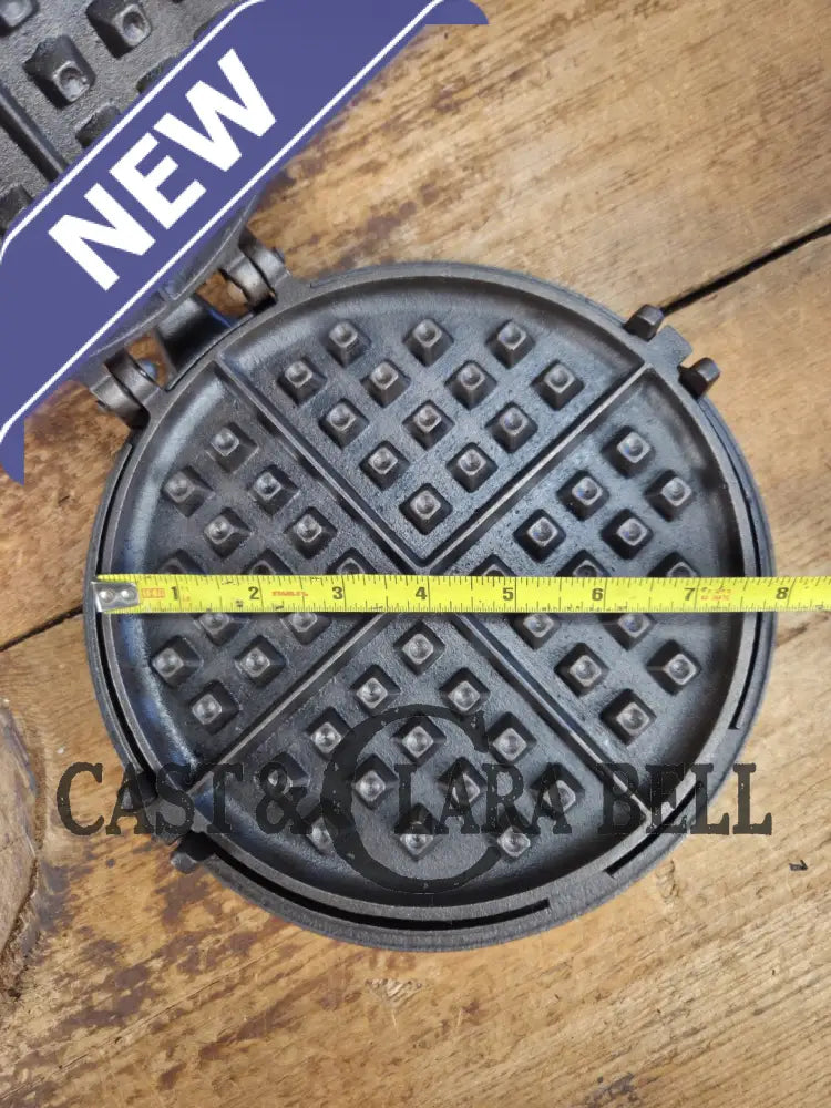 Late 1800’s Unmarked BEAUTIFUL #8 Antique Waffle iron. Awesome raised 8 on both paddles and handles. VERY cool! Waffle