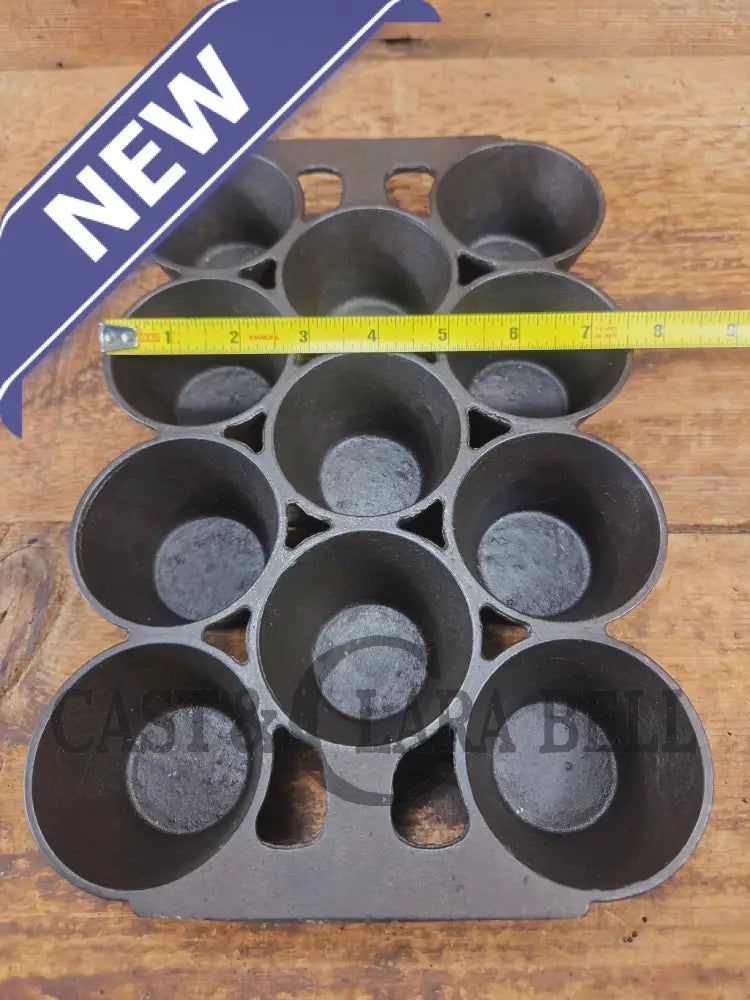 Late 1890’s Erie #10 Popover Pan 11 cup. 948. Variation #4. Beautifully restored and ready to make muffins popovers and