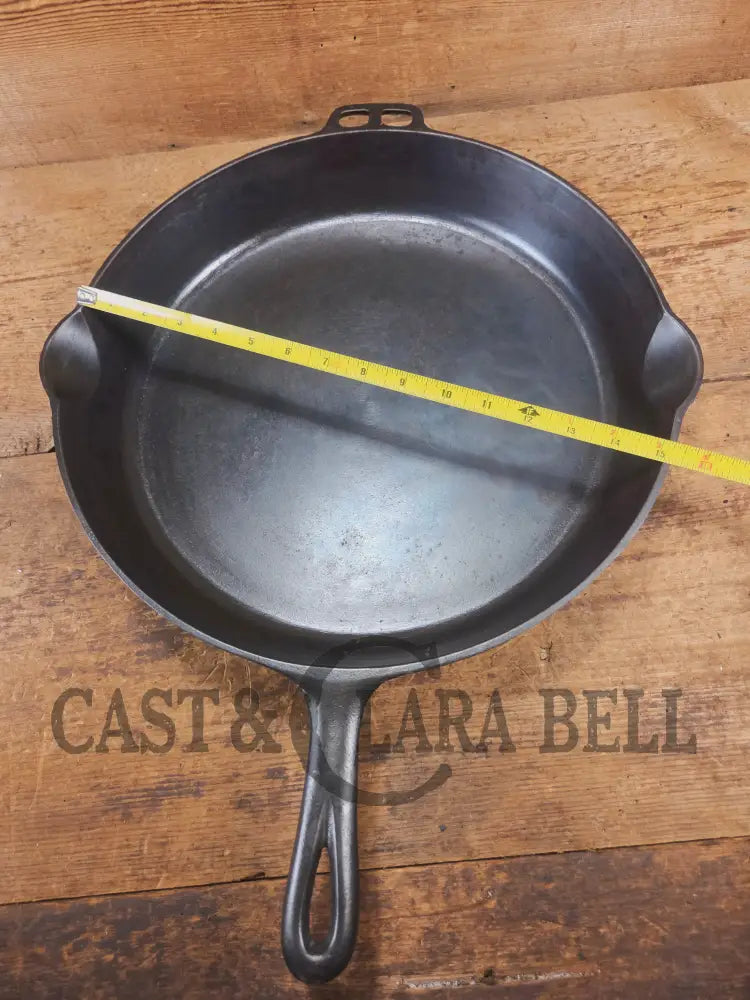 Looking for a BIG skillet?? 1920’s Wagner #14 Cast Iron Skillet the biggest Wagner made. Big bacon skillet awesome for