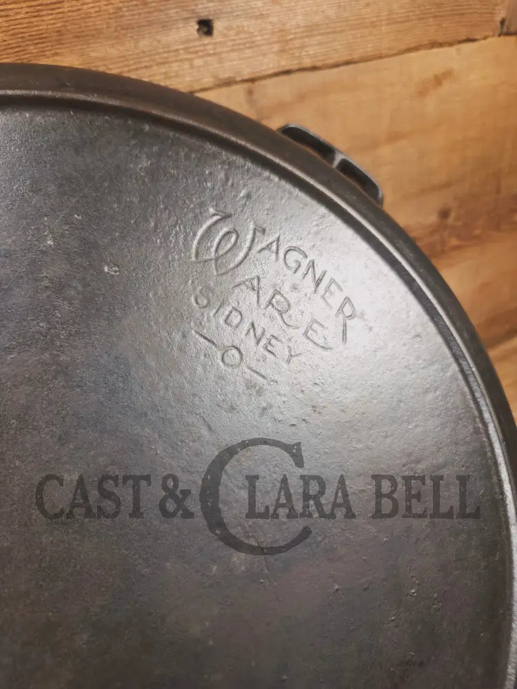 Looking for a BIG skillet?? 1920’s Wagner #14 Cast Iron Skillet the biggest Wagner made. Big bacon skillet awesome for