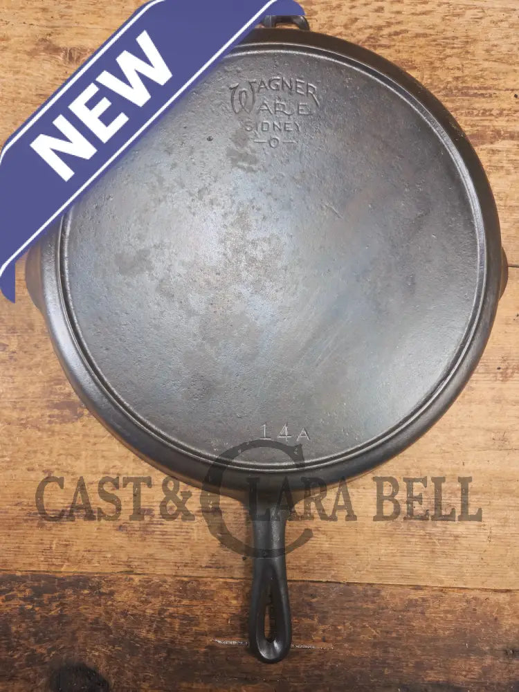 Looking for a BIG skillet?? 1920’s Wagner #14 Cast Iron Skillet the biggest Wagner made. Big bacon skillet awesome for