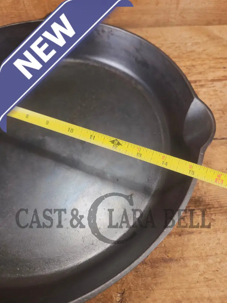 Looking for a BIG skillet?? 1920’s Wagner #14 Cast Iron Skillet the biggest Wagner made. Big bacon skillet awesome for