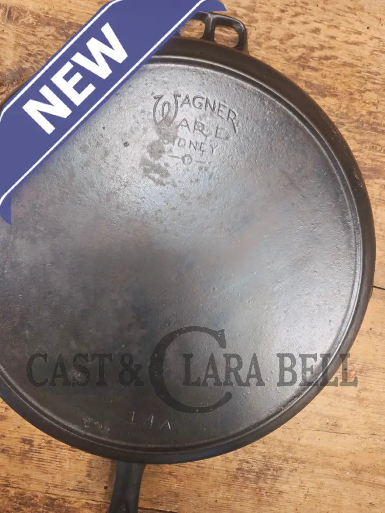 Looking for a BIG skillet?? 1920’s Wagner #14 Cast Iron Skillet the biggest Wagner made. Big bacon skillet awesome for