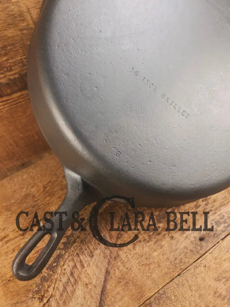 Looking for a BIG skillet?? Wagner #12 B Cast Iron Skillet with Heat Ring 14 inch skillet Skillet