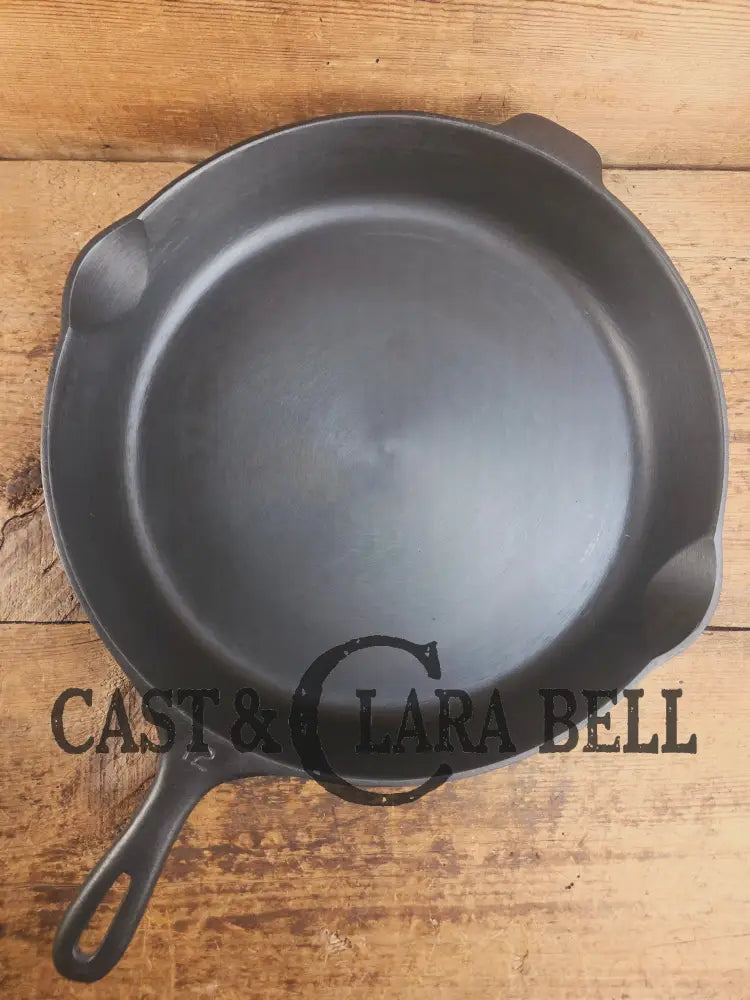 Looking for a BIG skillet?? Wagner #12 B Cast Iron Skillet with Heat Ring 14 inch skillet Skillet