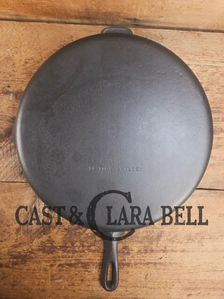 Looking for a BIG skillet?? Wagner #12 B Cast Iron Skillet with Heat Ring 14 inch skillet Skillet