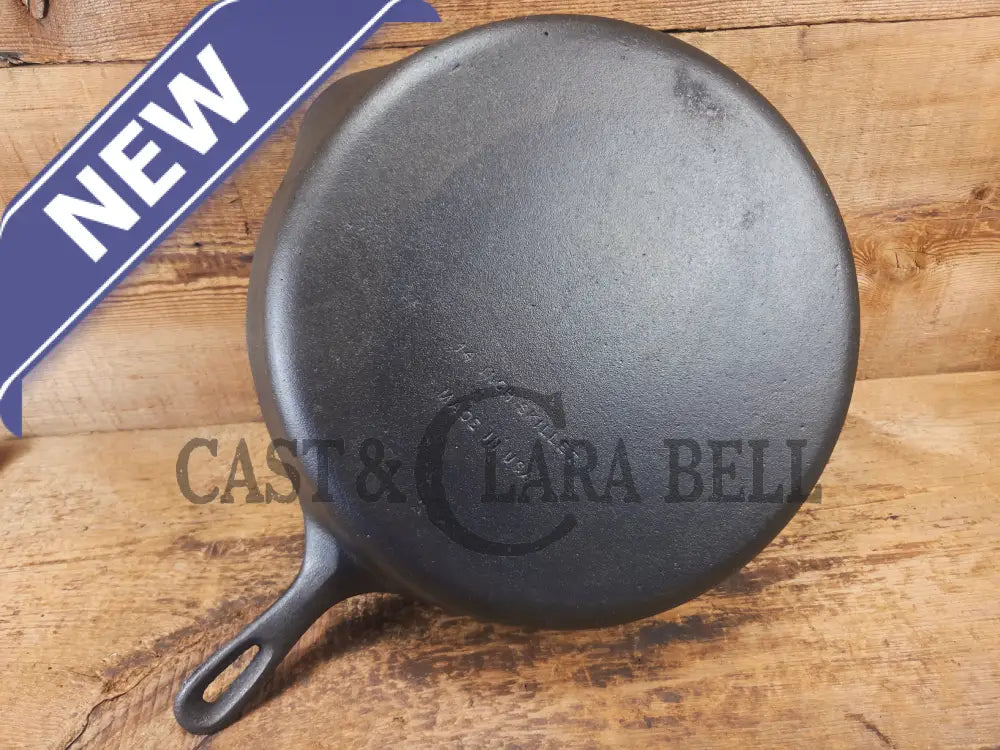 Looking for a BIG skillet?? Wagner #12 Cast Iron Skillet with Heat Ring 14 inch skillet - Skillet