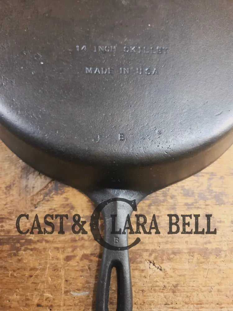 Looking for a BIG skillet?? Wagner #12 Cast Iron Skillet with Heat Ring 14 inch skillet Skillet