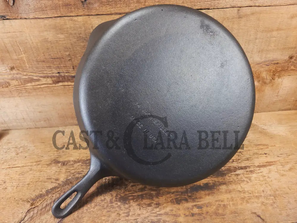 Looking for a BIG skillet?? Wagner #12 Cast Iron Skillet with Heat Ring 14 inch skillet - Skillet