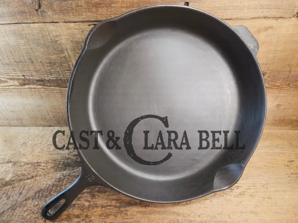 Looking for a BIG skillet?? Wagner #12 Cast Iron Skillet with Heat Ring 14 inch skillet Skillet