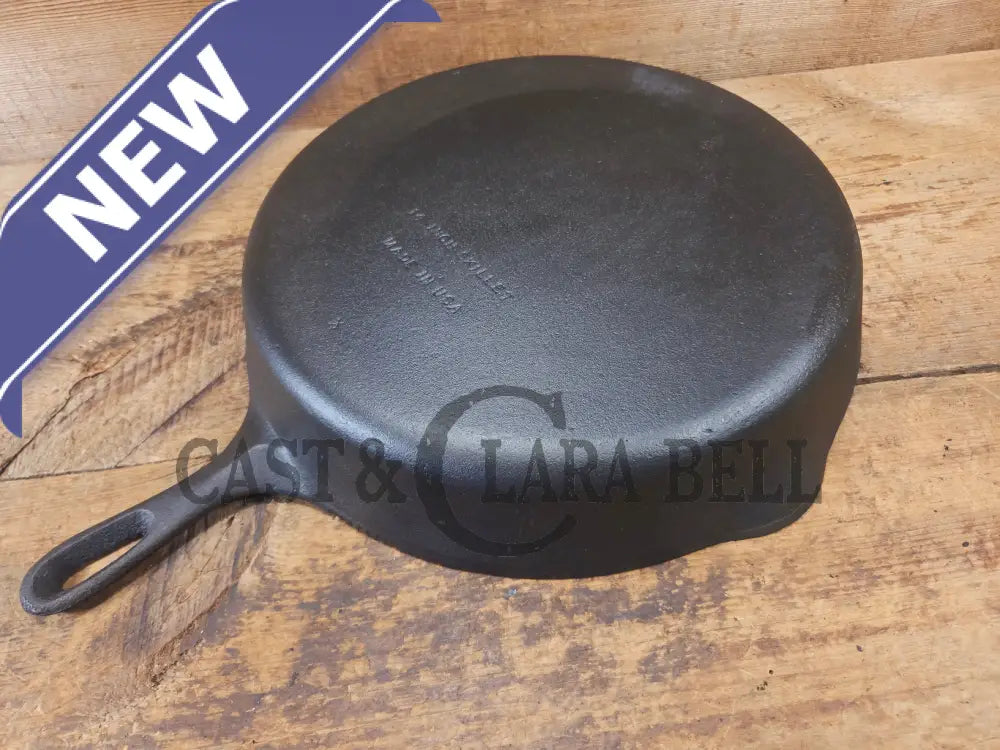 Looking for a BIG skillet?? Wagner #12 Cast Iron Skillet with Heat Ring 14 inch skillet - Skillet