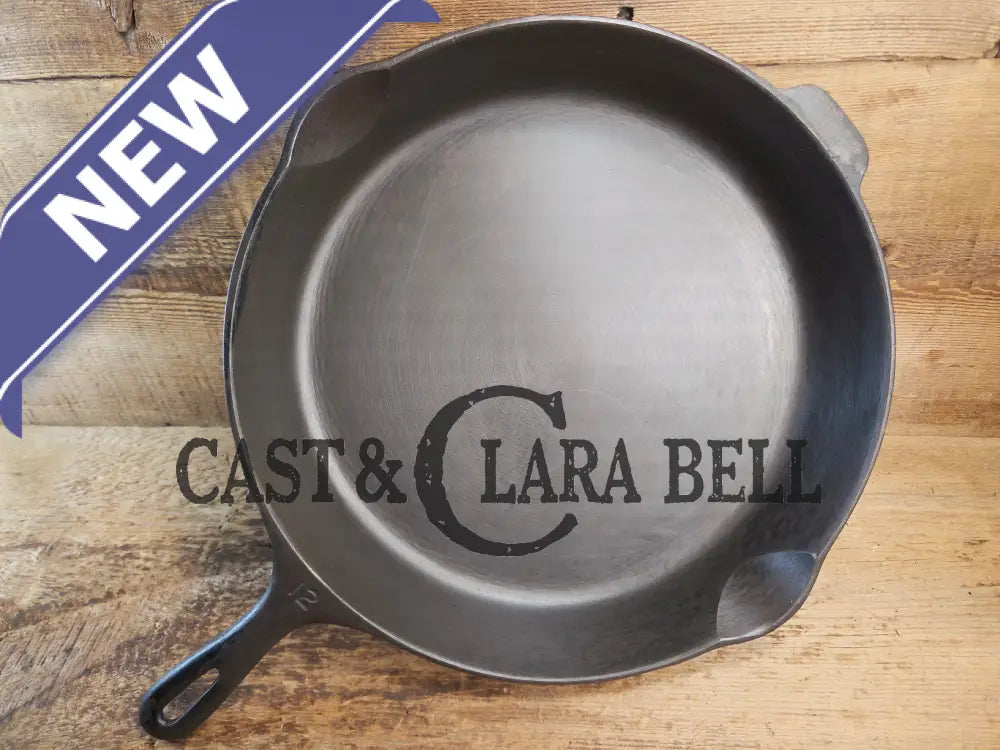 Looking for a BIG skillet?? Wagner #12 Cast Iron Skillet with Heat Ring 14 inch skillet Skillet