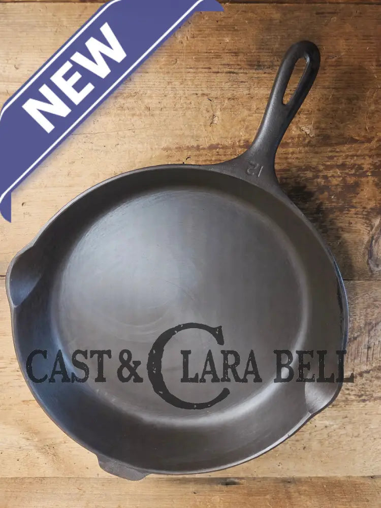 Looking for a BIG skillet?? Wagner #12 Cast Iron Skillet with Heat Ring 14 inch skillet Skillet