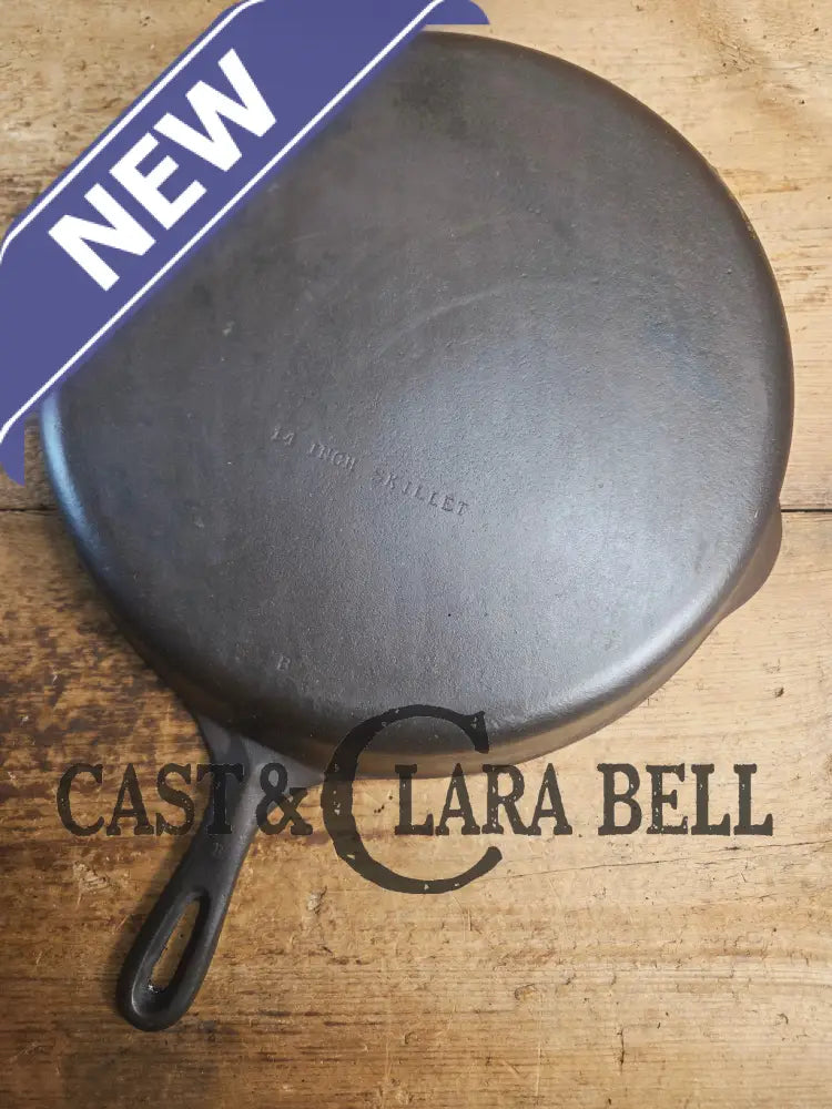 Looking for a BIG skillet?? Wagner #12 Cast Iron Skillet with Heat Ring 14 inch skillet Skillet