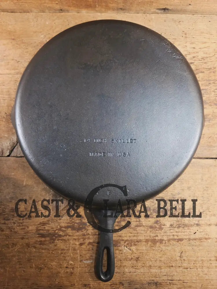 Looking for a BIG skillet?? Wagner #12 Cast Iron Skillet with Heat Ring 14 inch skillet Skillet