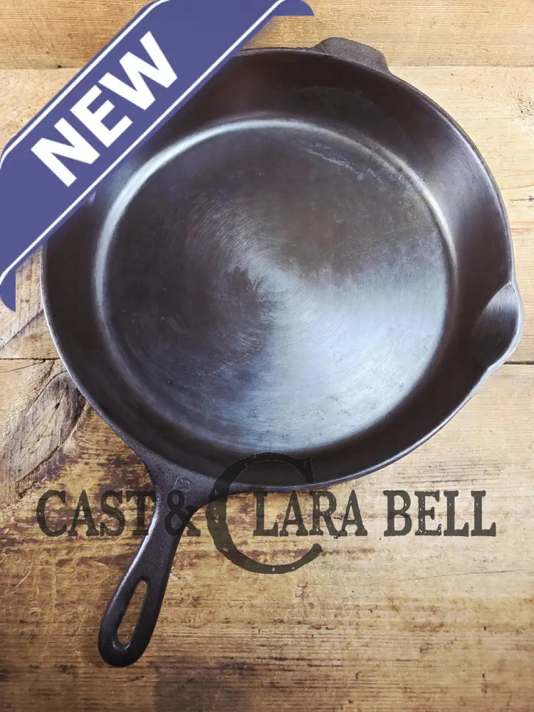 Looking for a BIG skillet?? Wagner #12 Cast Iron Skillet with Heat Ring 14 inch skillet ’A’ SC24