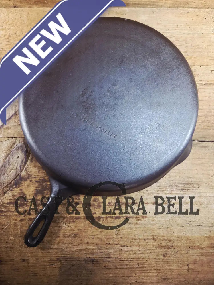 Looking for a BIG skillet?? Wagner #12 Cast Iron Skillet with Heat Ring 14 inch skillet ’A’ SC24