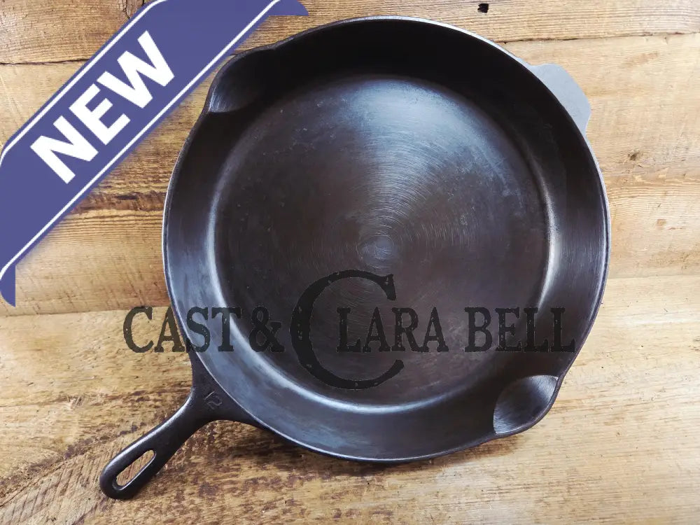 Looking for a BIG skillet?? Wagner #12 Cast Iron Skillet with Heat Ring 14 inch skillet ’A’ SC24