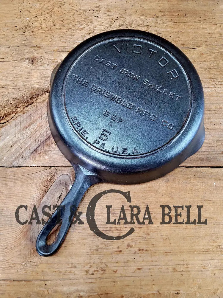 Looking For A Unique One? Hard To Find 1920âS Griswoldâs Victor #6 Skillet With Heat Ring Fully