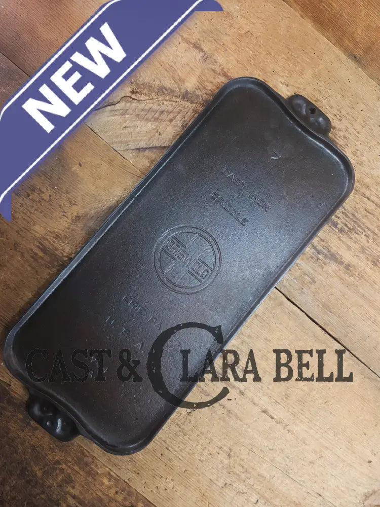 LOVE it. Great gift! 1920’s Large Block Logo Griswold #7 Cast Iron Long Griddle 744 Griddle