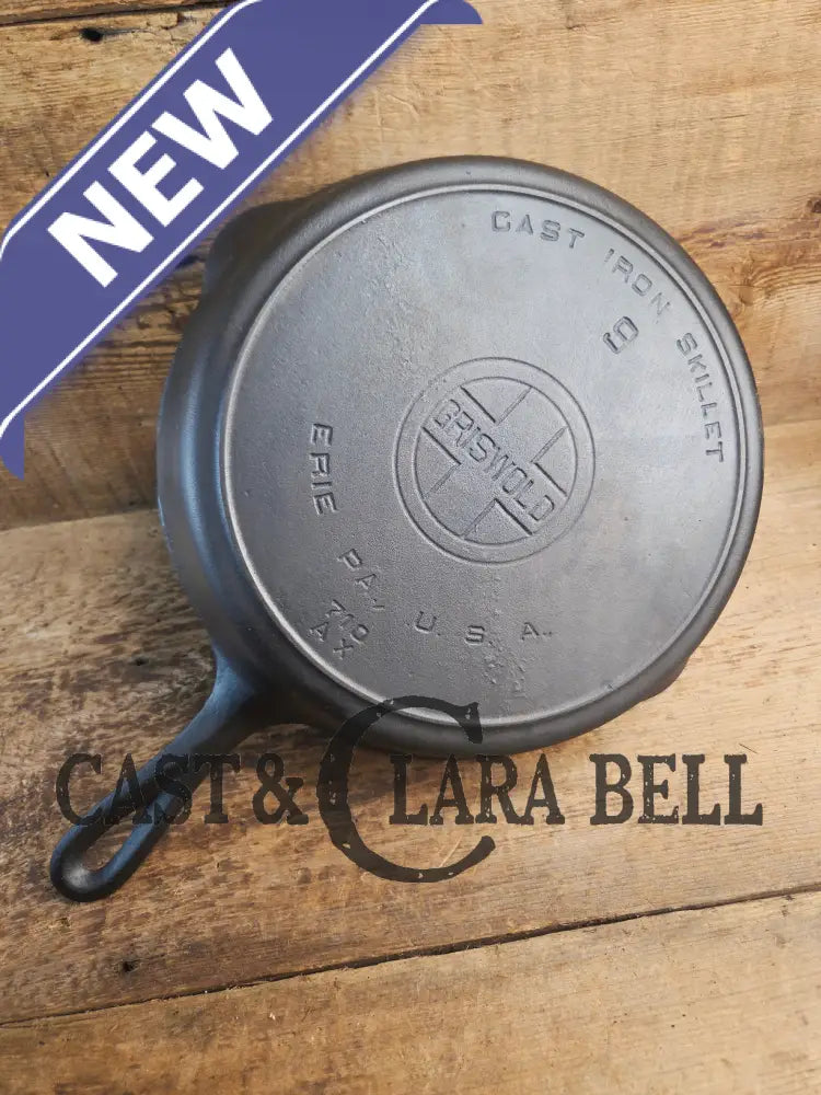Lovely 1920’s Griswold #9 Skillet with Heat Ring and Large Block Logo 710 AX One of the most popular Griswold lines