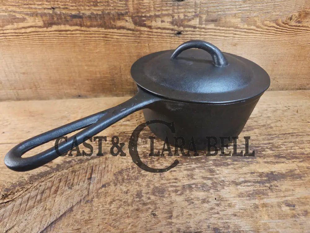 Lovely Birmingham Stove & Range Marked 2 quart sauce pan with lid! Perfect bean pot for your grill! Dutch Ovens Trivets
