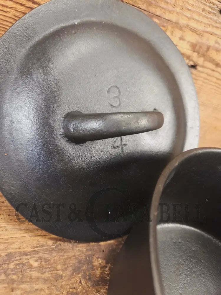 Lovely Birmingham Stove & Range Marked 2 quart sauce pan with lid! Perfect bean pot for your grill! - Dutch Ovens