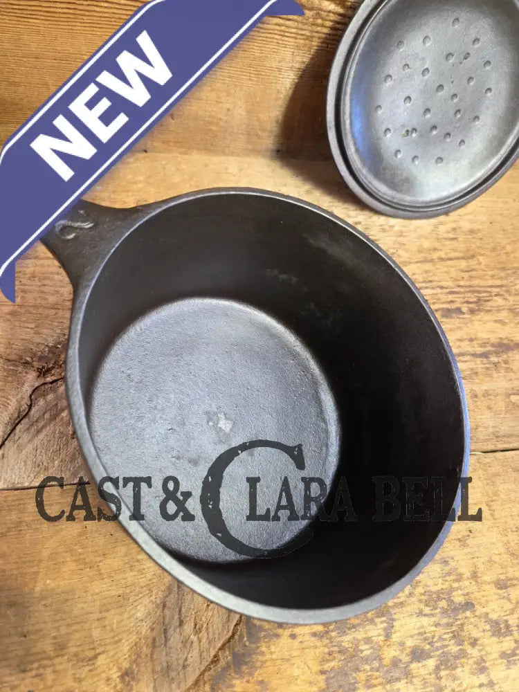 Lovely BSR (Birmingham AL) #2 quart sauce pan with lid! Perfect bean pot for your grill! Dutch Ovens Trivets & Kettles