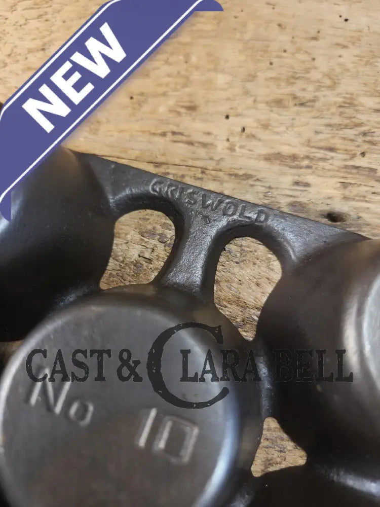 Lovely Griswold No. 10 Popover Pan 948 A Variation 10 with Griswolds & Erie markings. Ready to make brownies muffins or