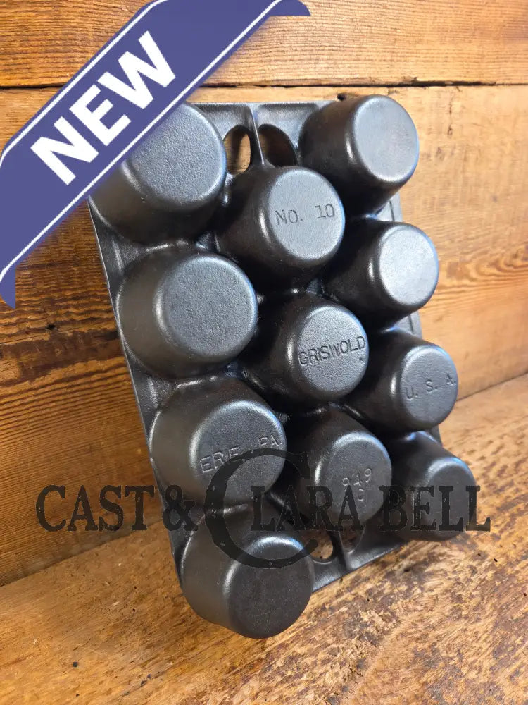 Lovely Griswold No. 10 Popover Pan 949 C. Fully Restored and ready to make the best brownies muffins or cornbread