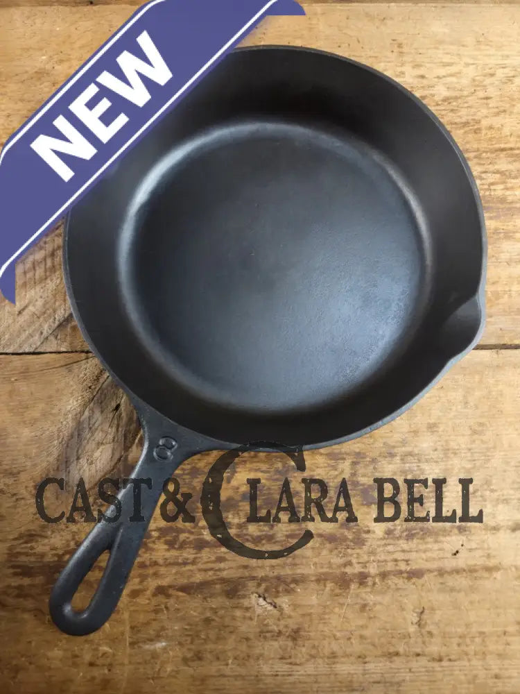 Martin Stove & Range Co. #8 Cast Iron Skillet with βHamburgerβ Logo. Versatile and elegant Skillet